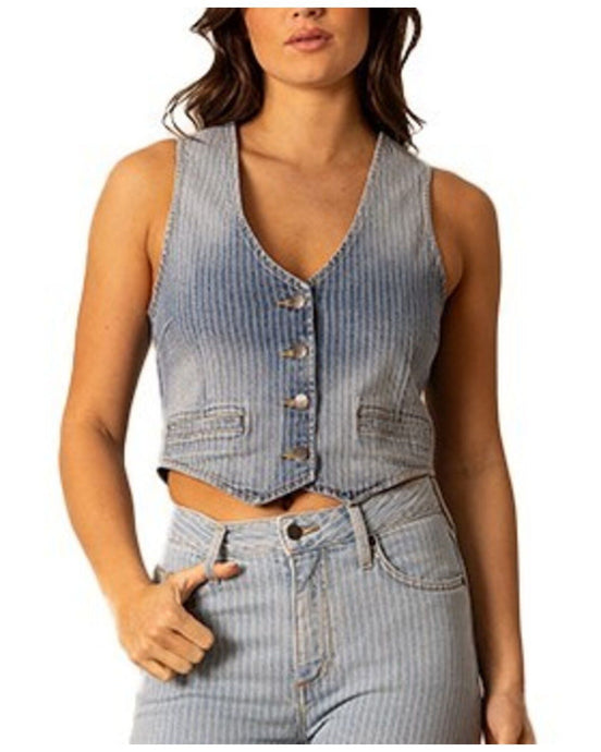 Candace Denim Vest Size Chart