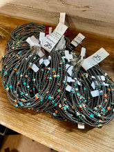 Load image into Gallery viewer, Mixed Turquoise &amp; Spiny Oyster Necklace – 3mm Sterling Silver Pearls