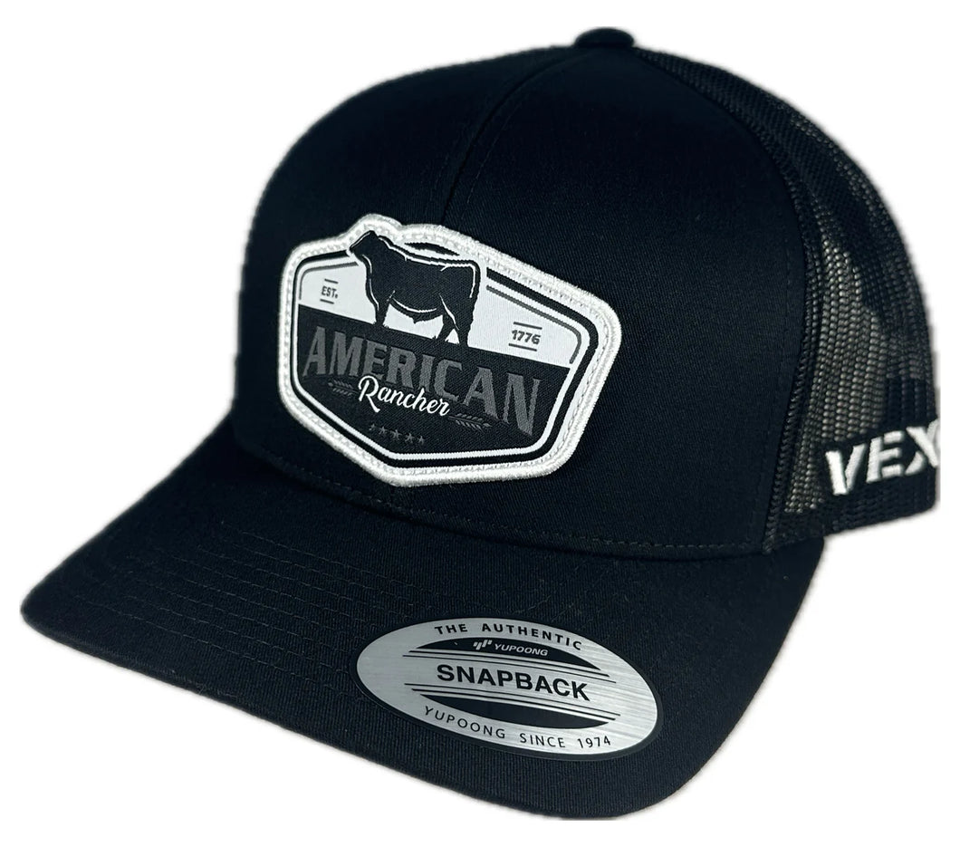 VEXIL BRAND American Rancher - EST 1776 - Black/Black Mesh