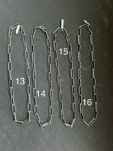 Load image into Gallery viewer, Sterling Silver Medicine Man Eye Paperclip Chain – 18”