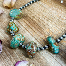 Load image into Gallery viewer, Agate Druzy &amp; 8 mm Sterling Silver Pearl Necklace – 19”