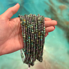 Load image into Gallery viewer, Sterling Silver &amp; African Turquoise Necklace – 19”