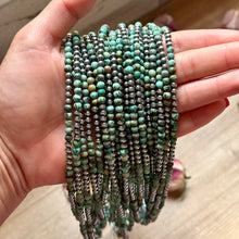 Load image into Gallery viewer, Sterling Silver &amp; African Turquoise Necklace – 19”