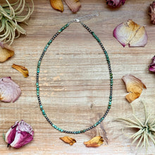 Load image into Gallery viewer, Sterling Silver &amp; African Turquoise Necklace – 19”