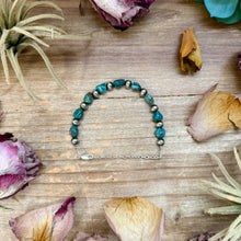 Load image into Gallery viewer, Sterling Silver &amp; Blue Turquoise Nugget Bracelet –