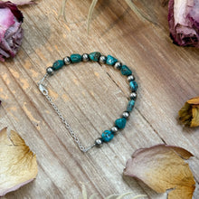 Load image into Gallery viewer, Sterling Silver &amp; Blue Turquoise Nugget Bracelet –