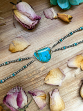 Load image into Gallery viewer, Sterling Silver &amp; Turquoise Choker – 13” + Extender – Handmade In-House by The Bijoux FAB