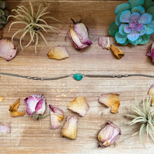 Load image into Gallery viewer, Sterling Silver &amp; Turquoise Choker – 13” + Extender – Handmade In-House by The Bijoux FAB