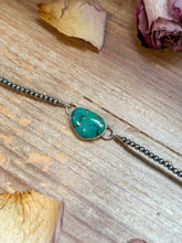 Load image into Gallery viewer, Sterling Silver &amp; Turquoise Choker – 13” + Extender – Handmade In-House by The Bijoux FAB