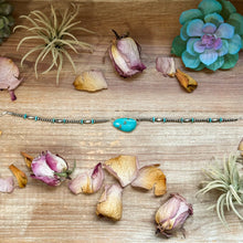 Load image into Gallery viewer, Sterling Silver &amp; Turquoise Choker – 13” + Extender – Handmade In-House by The Bijoux FAB