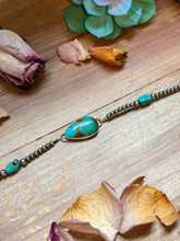 Load image into Gallery viewer, Sterling Silver &amp; Turquoise Choker – 13” + Extender – Handmade In-House by The Bijoux FAB