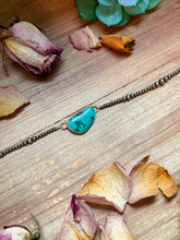 Load image into Gallery viewer, Sterling Silver &amp; Turquoise Choker – 13” + Extender – Handmade In-House by The Bijoux FAB