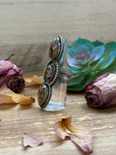 Load image into Gallery viewer, Sterling Silver Wild Horse 3-Stone Adjustable Ring – In-House Silversmith – Made by The Bijoux FAB – USA Made