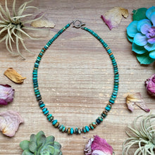 Load image into Gallery viewer, Sterling Silver Saucer Necklace – 19” – 5 mm Rondelle Beads