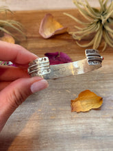 Load image into Gallery viewer, Red Coral Sterling Silver Cuff Bracelet – Stamped JPukestine