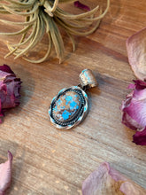 Load image into Gallery viewer, Golden Hills Turquoise Sterling Silver Pendant