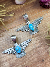Load image into Gallery viewer, Sterling Silver Thunderbird Pendant