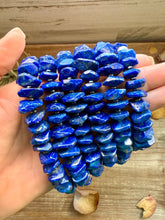 Load image into Gallery viewer, Faceted Lapis &amp; Hematite Necklace – 21.5"