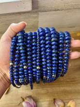 Load image into Gallery viewer, Lapis Rondelle &amp; Hematite Necklace – 21"