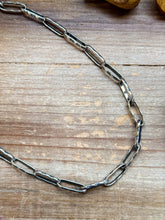 Load image into Gallery viewer, Sterling Silver Medicine Man Eye Paperclip Chain – 22” – Artist Jason Ogg