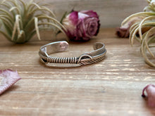 Load image into Gallery viewer, Sterling Silver Hudson Feather Cuff – Fits 6” Wrist – Handmade by Artist Jason Ogg