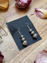 Load image into Gallery viewer, Sterling Silver Tapered Ponca Pearl Dangle Earrings – Artist Jason Ogg