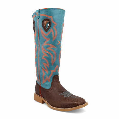 Twisted X Western Boots Kids Buckaroo Dark Chocolate