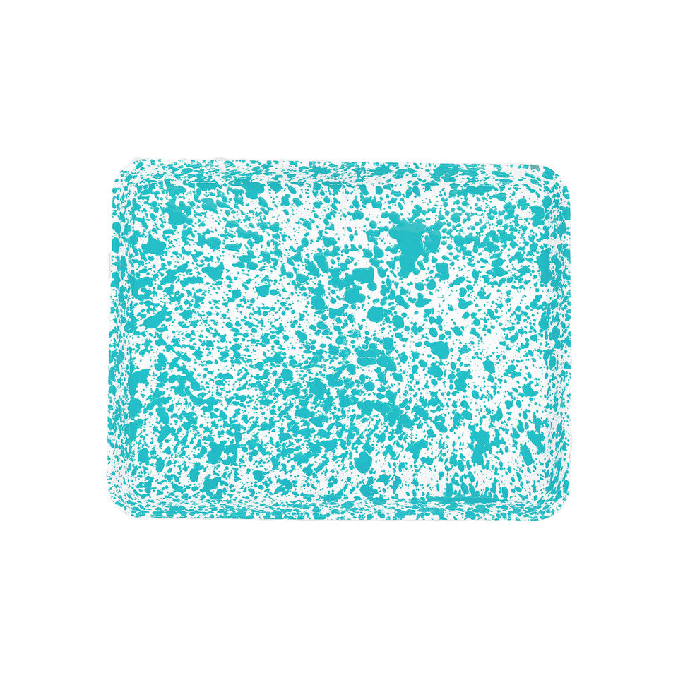 CC Large Rectangle Turquoise Jelly Roll Pan