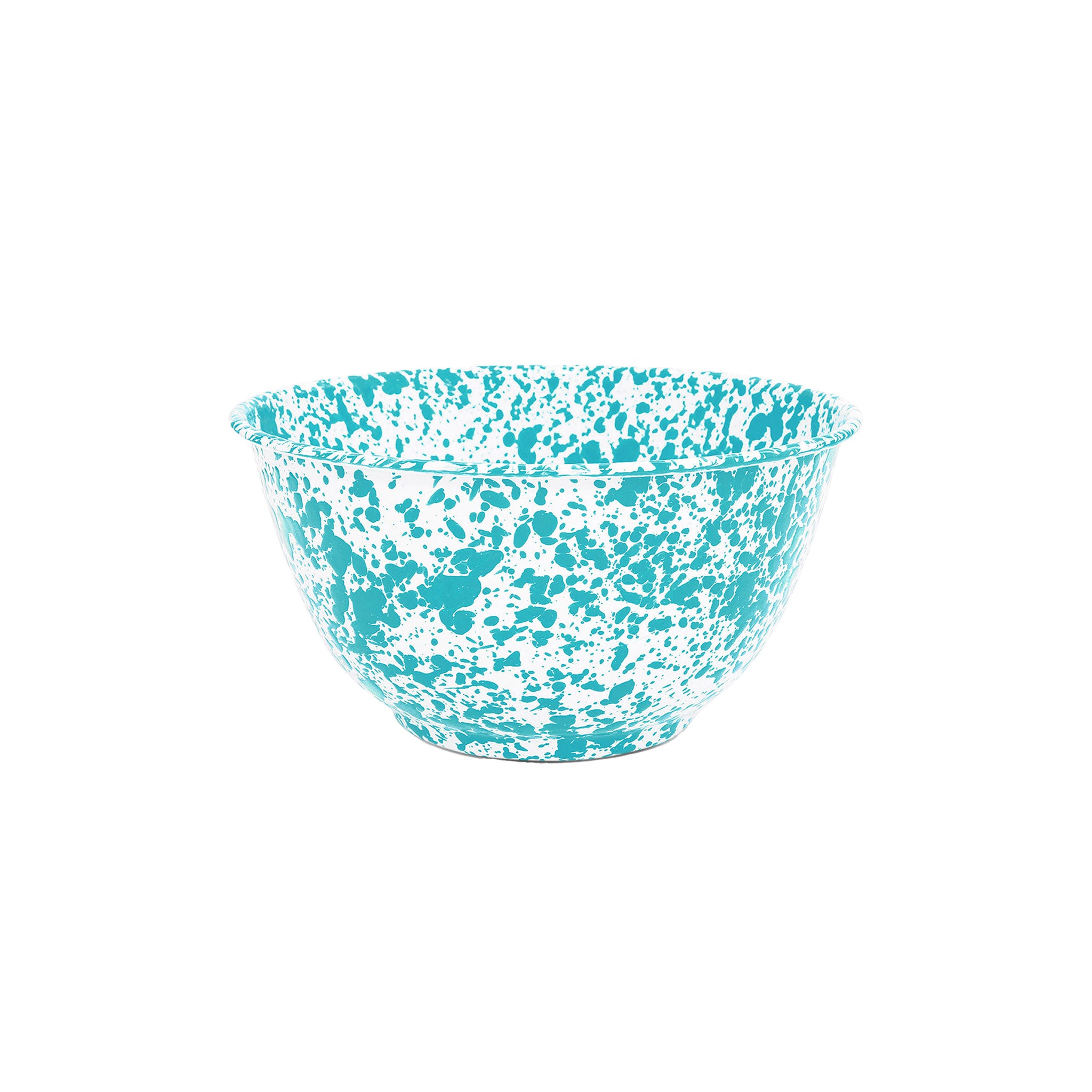 CC Turquoise Large Splatter Salad Bowl