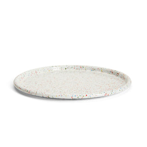 CC White Rainbow Falls Round Tray