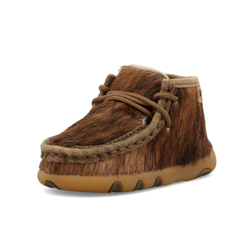 Infant's Chukka Driving Moc Style Hair On Twisted X