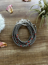 Load image into Gallery viewer, Little bit of spiny with Sterling Silver Pearls bracelet