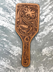 All Tooled Leather Make Up Mirror