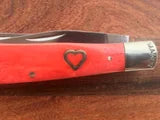 Moore Maker #5202 HEART TRAPPER - PINK/RED BONE - 4 1/8