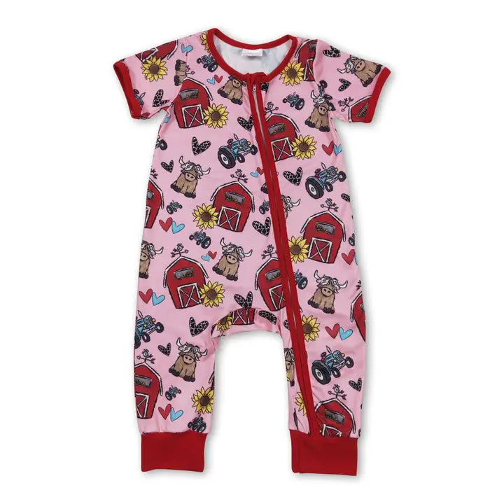 Baby Girls Sunflower Farm Romper