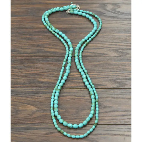 2-strand Western Oval Bead Necklace