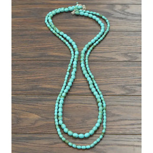 2-strand Western Oval Bead Necklace