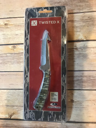 Twisted X Skinner Knife W/ Leather Sheath